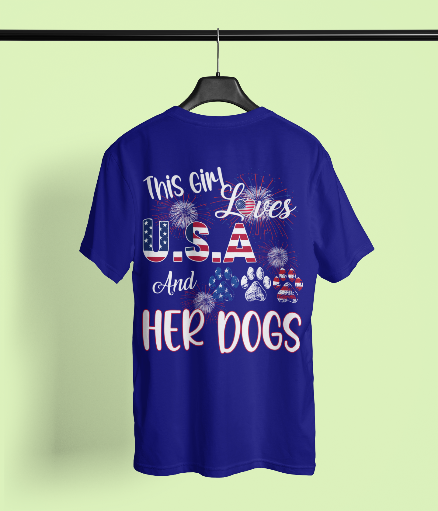 This Girl Loves USA and Her Dogs