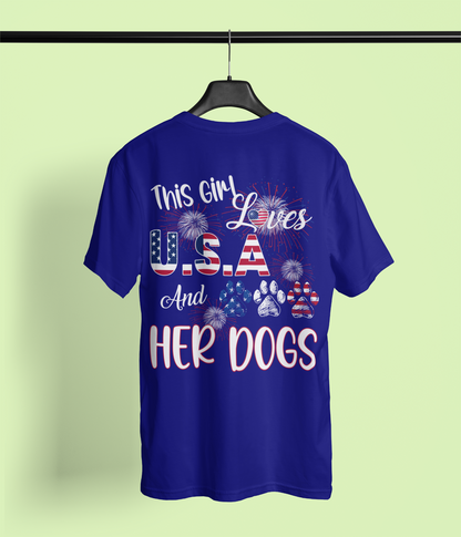 This Girl Loves USA and Her Dogs