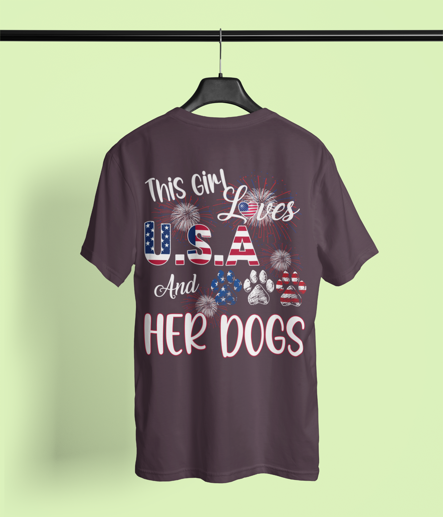 This Girl Loves USA and Her Dogs