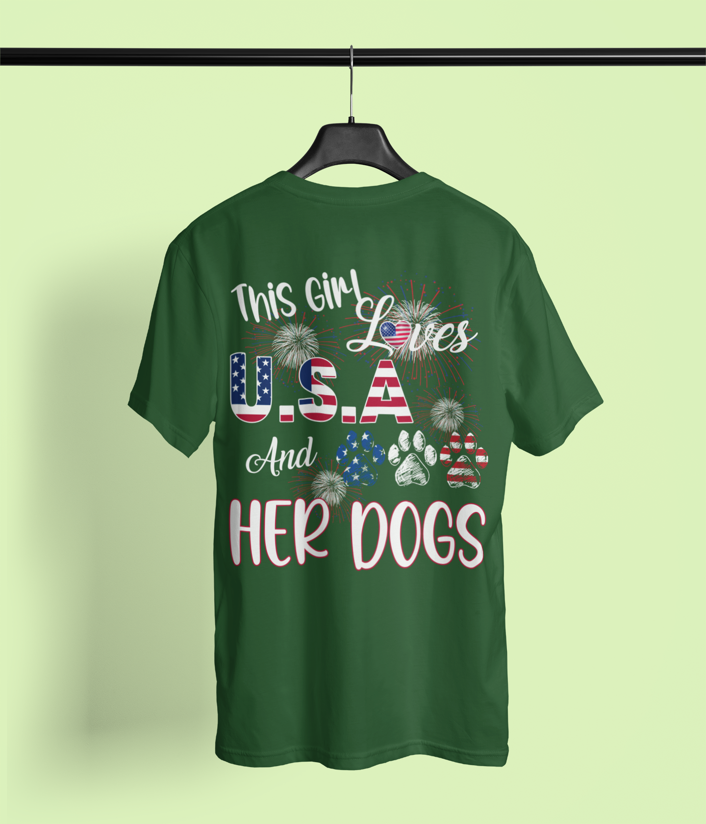 This Girl Loves USA and Her Dogs