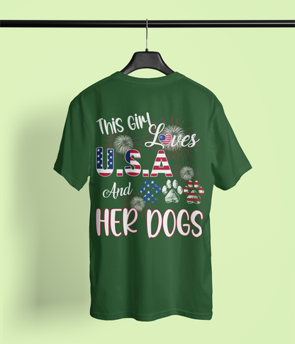 This Girl Loves USA and Her Dogs