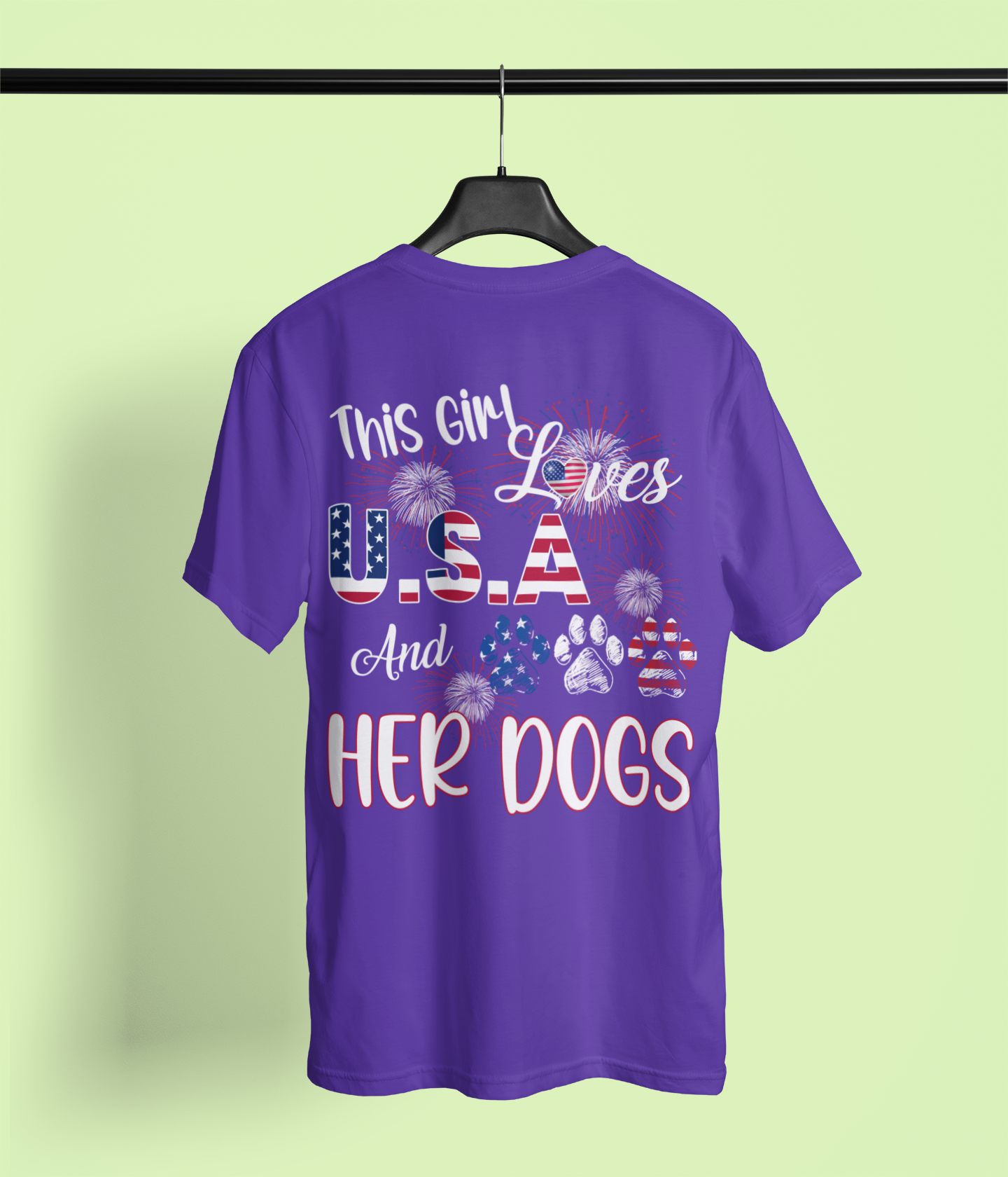 This Girl Loves USA and Her Dogs
