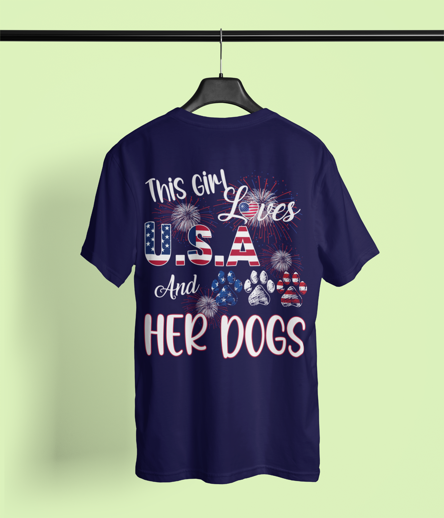 This Girl Loves USA and Her Dogs