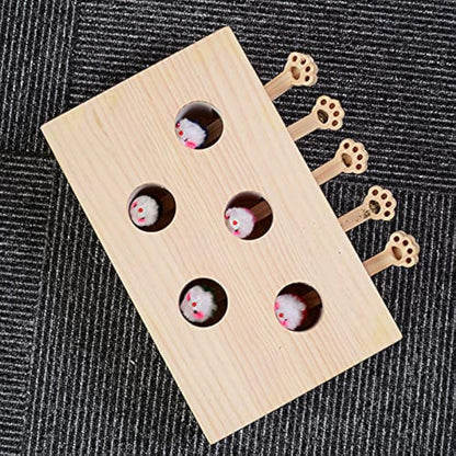 Cat Interactive Wooden Toys Whack